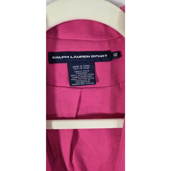 Ralph Lauren Sport VTG Pink Women's Hot Pink Blazer Size 12 MCM - Picture 5 of 6